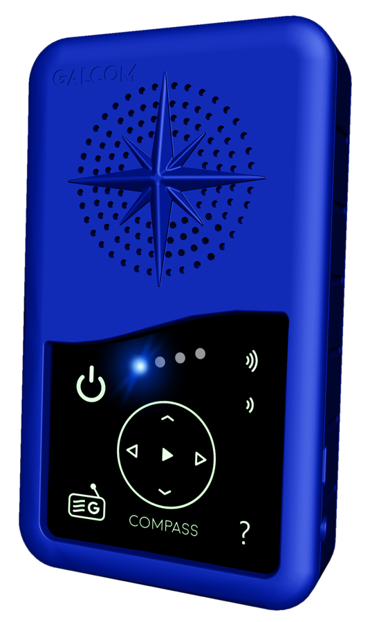 The Galcom Compass — a solar-powered audio Bible and fix-tuned radio in one rugged device